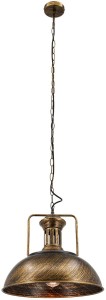 Loft lampa wisząca 1xE27czarne złoto 7897/1 BL TR
