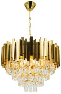 Valetta lampa wisząca 5xE27 złota 6268/5 TR
