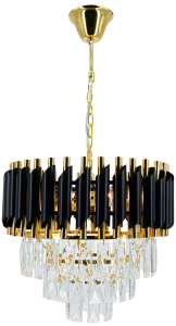 Toledo lampa wisząca 4xE14 złota/czarna 6260/4 TR BL