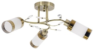 Gracja lampa sufitowa 3-punktowa mosiądz 8267/3 21QG