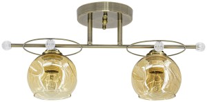 Kasper lampa sufitowa 2-punktowa mosiądz 8820/2 21QG