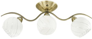 Mewa lampa sufitowa 3-punktowa mosiądz 8706/3 21QG