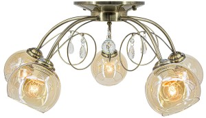 Carmen lampa sufitowa 5-punktowa mosiądz 8823/5 21QG