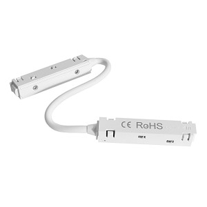 Łącznik elektryczny elastyczny do szyn magnetycznych biały