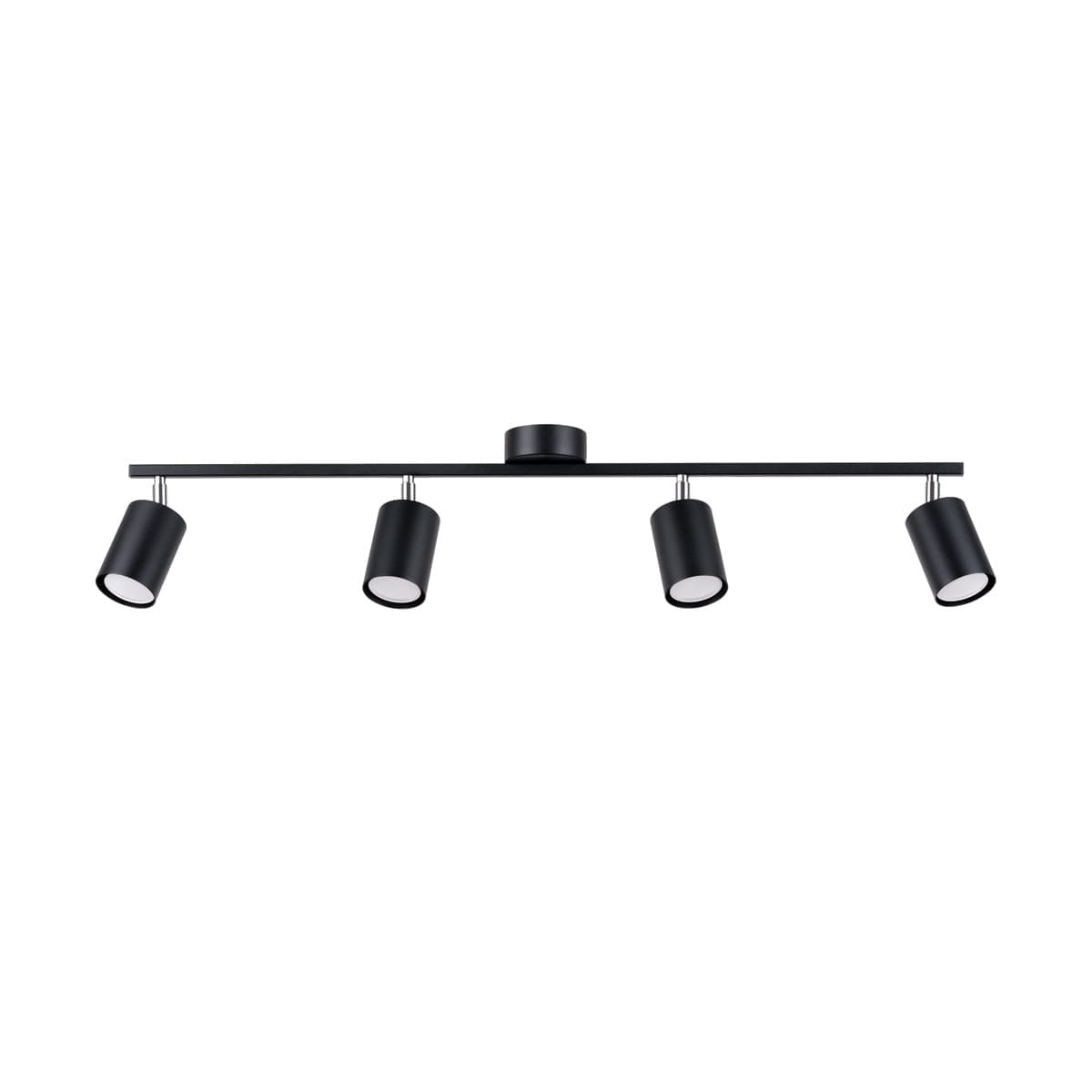 Lemmi lampa sufitowa (spot) z czterema oprawami GU10 w kolorze czarnym, montowana na prostokątnej belce. Zawieszone cylindryczne klosze skierowane w dół, wykonane z matowego materiału. Prosta konstrukcja, idealna do nowoczesnych wnętrz.