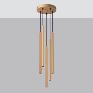 Pastelo lampa wisząca 5xG9 złota SL.1174