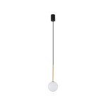 Karo lampa wisząca 1xG9 czarna/złota 10305