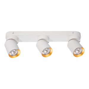 Andy lampa sufitowa (spot) 3xGU10 biała/złota ML9936
