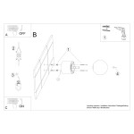 Kinkiet Boomo 1xG9 wykonany z naturalnego drewna, o okrągłej głowicy. Widoczny montaż na ścianie, z widocznymi przewodami. Prosty design, idealny do nowoczesnych wnętrz. Dodatkowe elementy montażowe w zestawie.