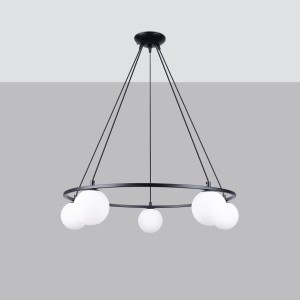 Yoli lampa wisząca 5xG9 czarna SL.1214