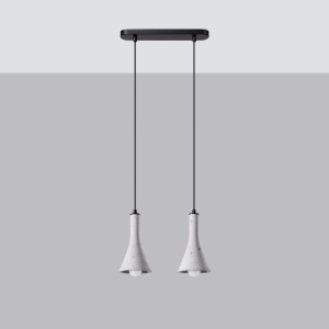 Rea lampa wisząca 2xE14 czarna/beton SL.1224