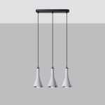 Rea lampa wisząca 3xE14 czarna/beton SL.1225