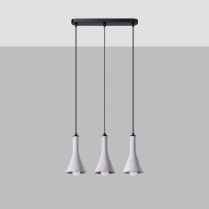 Rea lampa wisząca 3xE14 czarna/beton SL.1225