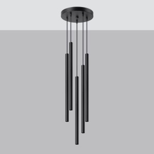Pastelo lampa wisząca 5xG9 czarna SL.1176