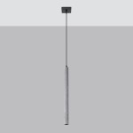 Pastelo lampa wisząca 1xG9 czarna/beton SL.1271