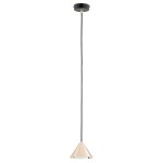 Lampa wisząca Elit 1xGX53 w kolorze czarnym i złotym, o stożkowatym kształcie. Zawieszona na długim, czarnym przewodzie, z metalowym mocowaniem sufitowym. Wykonana z materiałów zapewniających elegancki wygląd.
