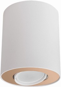 Set lampa sufitowa 1-punktowa kierunkowa biała/złota 8896