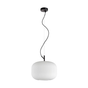 Rues D30 lampa wisząca 1xE27 czarna PND-64536B-L-BL-OPA