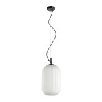 Rues D20 lampa wisząca 1xE27 czarna PND-64536C-M-BL-OPA