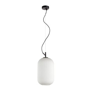 Rues D20 lampa wisząca 1xE27 czarna PND-64536C-M-BL-OPA