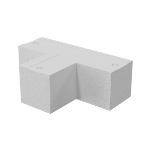 Złącze zasilające kątowe typu T do szyny 3F białe MYL.00111