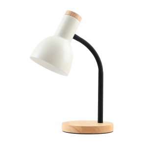 Senza lampka biurkowa 1xE27 biała TB-37263-BG