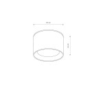 Lampa sufitowa Bol w kolorze czarnym, wykonana z metalu. Okrągły kształt, wymiary 8,5 cm średnicy i 6,5 cm wysokości. Przeznaczona do montażu z żarówką GX53, odporna na wilgoć (IP54). Stojąca, prezentująca minimalistyczny design.
