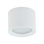 Lampa sufitowa Maun w kolorze białym, o okrągłym kształcie, z oprawą na jedną żarówkę GX53. Wykończenie matowe, z przezroczystym kloszem, montowana na suficie. Wysoka klasa ochrony IP54, odpowiednia do wilgotnych pomieszczeń.