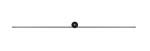 Pin L LED kinkiet 1-punktowy 8130 w kolorze czarnym, z okrągłym źródłem światła pośrodku. Kinkiet ma minimalistyczny design, zamontowany poziomo na ścianie, z długą, prostą linią świetlną. Tło białe.