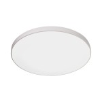 Plafon Ateia 1xLED/21W w kolorze białym, okrągły, z matową powierzchnią. Zawieszony na suficie, bez widocznych dekoracji. Prosty, minimalistyczny design, idealny do różnych aranżacji wnętrz.