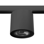 Tiube lampa tuba 1xGU10 AR111 z żarówką 7W/4000K do szyny 3F czarna MYL.00039