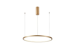 Vinola D60 lampa wisząca 1xLED/38W złota PND-56135B-060RPP-GD-3KS4K-TRDIMM