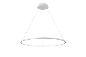 Vinola D80 lampa wisząca 1xLED/48W biała PND-56135B-080RPC-WH-3KS4K-TRDIMM