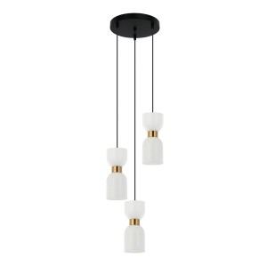 Monza lampa wisząca 3xE27 czarna PND-57602-3-BK+BRO