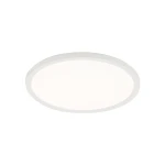 Plafon LED Aqua D30 o średnicy 30 cm, biały, z klasą szczelności IP54. Okrągła, gładka powierzchnia, źródło światła o mocy 24W, zamontowany na płasko. Idealny do wnętrz i przestrzeni narażonych na wilgoć.