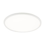 Plafon LED Aqua D40 o mocy 36W, w kolorze białym, okrągły, z białą, matową powierzchnią. Ujęcie frontalne, montowany sufitowo, o klasie szczelności IP54, idealny do wilgotnych pomieszczeń.