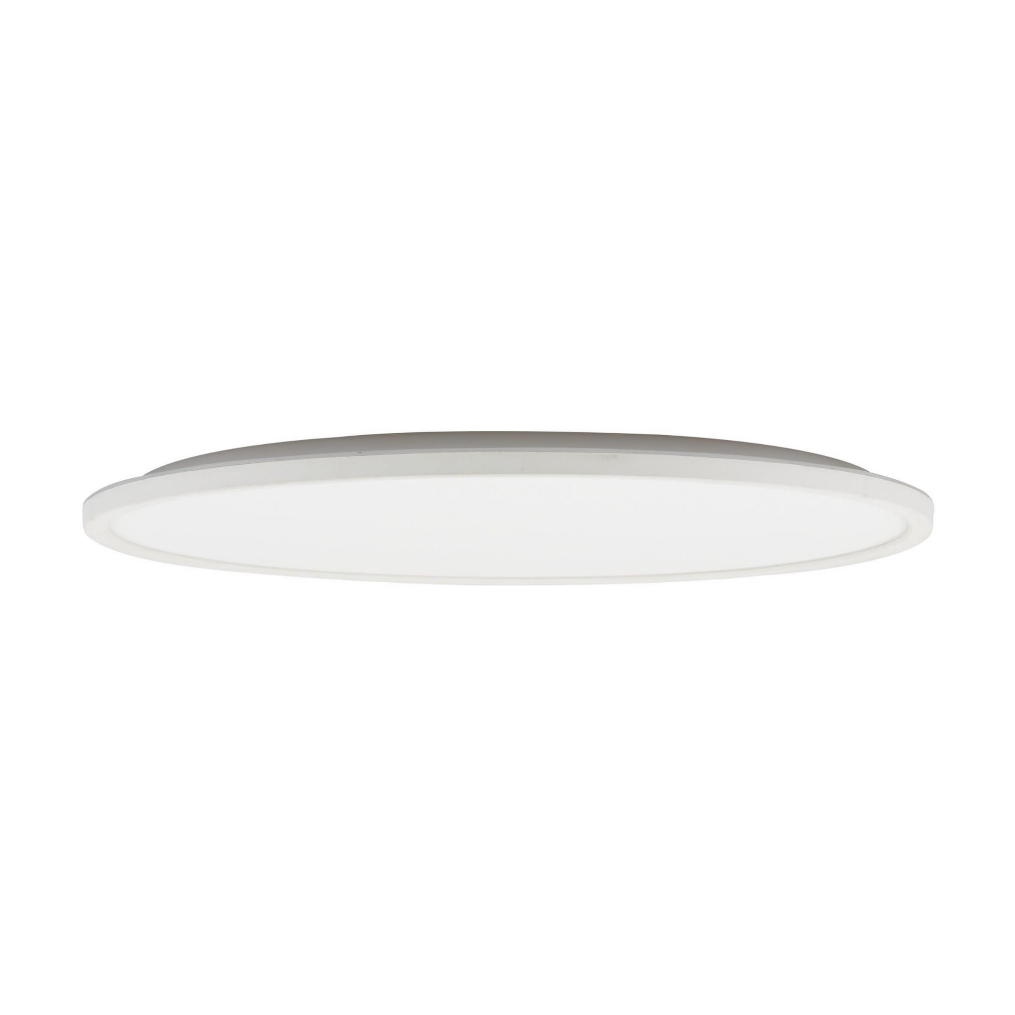 Plafon LED Aqua D50 o mocy 45W, w kolorze białym, o okrągłym kształcie. Produkt zamontowany na suficie, z matowym kloszem, odporny na wilgoć (IP54). Idealny do pomieszczeń wymagających oświetlenia ogólnego.