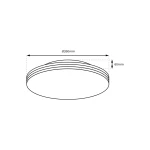 Plafon LED Bever D26 w kolorze białym i złotym, o średnicy 260 mm i wysokości 60 mm. Posiada stopień ochrony IP44, moc 10W oraz barwę światła 4000K. Prosty, okrągły kształt, idealny do nowoczesnych wnętrz.