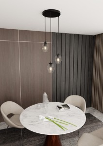 Istar Premium lampa wisząca 3-punktowa transparentna 679/3PREM