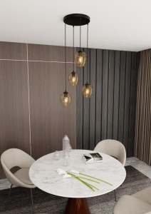 Istar Premium lampa wisząca 4-punktowa miodowa 681/4PREM