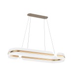 Sopla lampa wisząca 1xLED/56W złota/biała PND-63728-56W-3K-GD