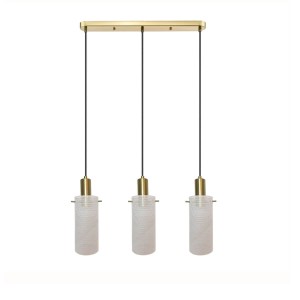 Tirana lampa wisząca 3xE27 złota/biała LP-945/3L WH