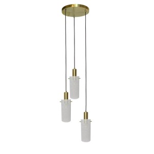 Tirana lampa wisząca 3xE27 złota/biała LP-945/3P WH