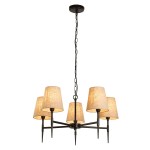 Gothic żyrandol 5xE14 czarny 30690-5BK