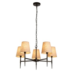 Gothic żyrandol 5xE14 czarny 30690-5BK
