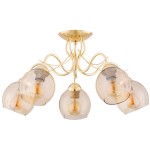 Naria lampa sufitowa 5xE27 złota 63207