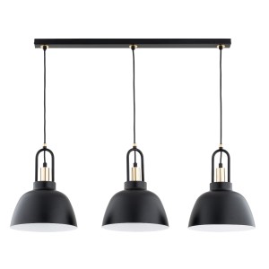 Mirave lampa wisząca 3xE27 czarna/złota 62375