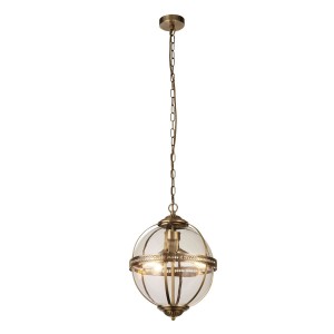 Coronet lampa wisząca 3xE14 antyczny mosiądz 44213-3AB