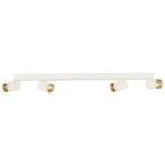 Perugia lampa sufitowa z pilotem 4xGU10 + 1xLED biała LP-0703/4C WH