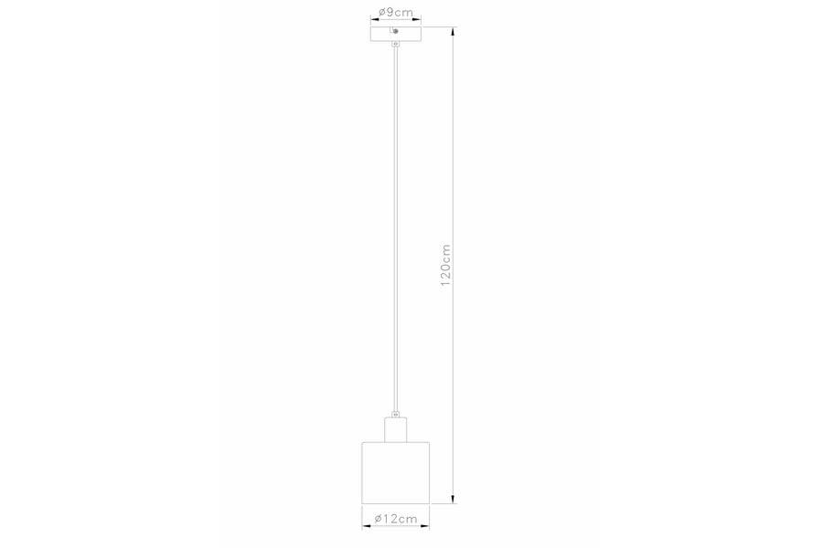 Lampa wisząca Elmo 1xE14 w kolorze chromowanym z przezroczystym kloszem, o wymiarach 12 cm średnicy i 120 cm długości zawieszenia. Prosty design, idealna do nowoczesnych wnętrz.